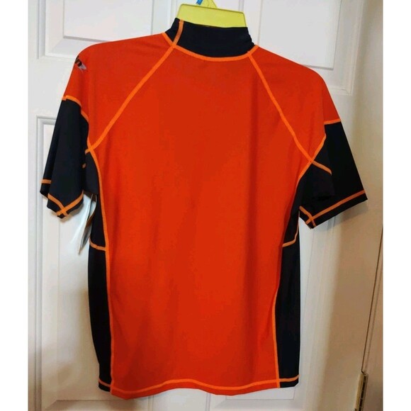 ACTIVSKIN MAXIMUM UV PROTECTION Swim Hike SHIRT Orange SIZE L NWT! Rash Guard - Picture 4 of 7